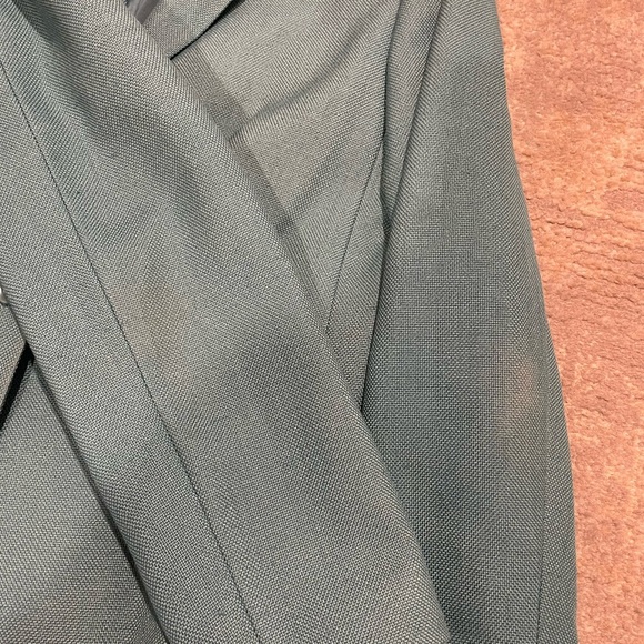 Josephine Chaus Silk Two Piece Suit Blazer Size 8. Skirt Size 10 Aqua Blue/Teal - Picture 14 of 14